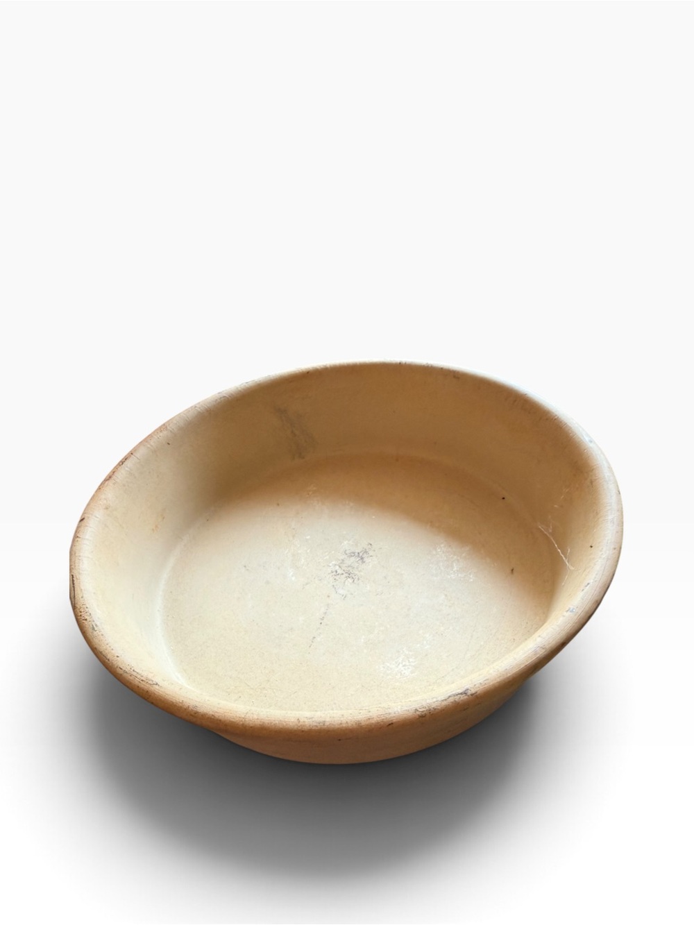 Pampered Chef 8" Round Deep Dish Baking Pan Family Heritage Stoneware